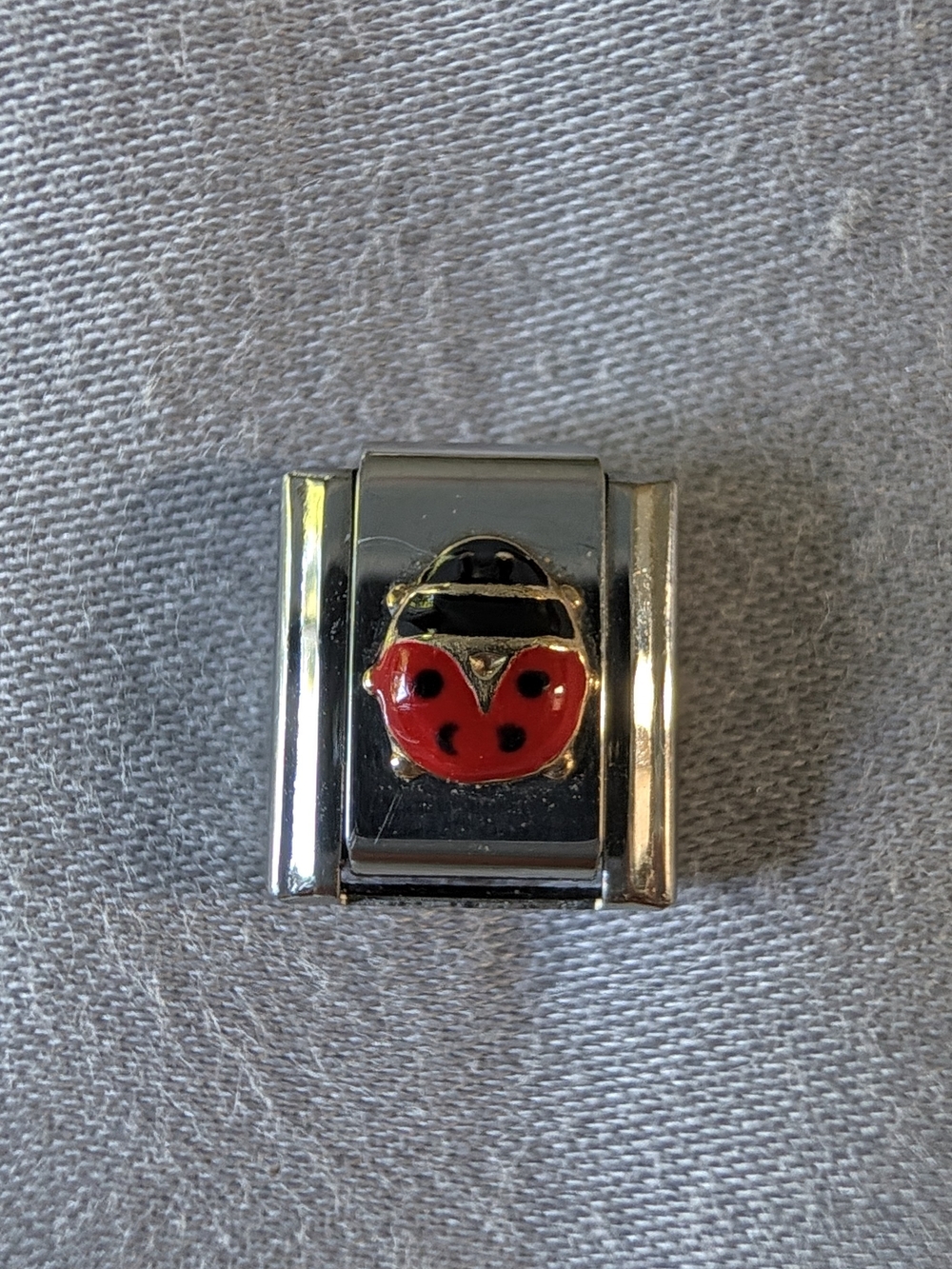 Ladybug Firenze UD Italian Composable Charm Link Stainless Steel